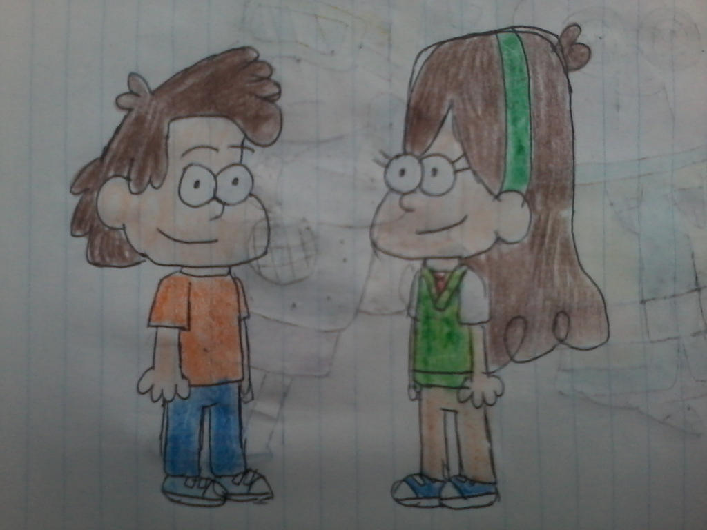 Kid versions of Salazar/Pines twins and outfits