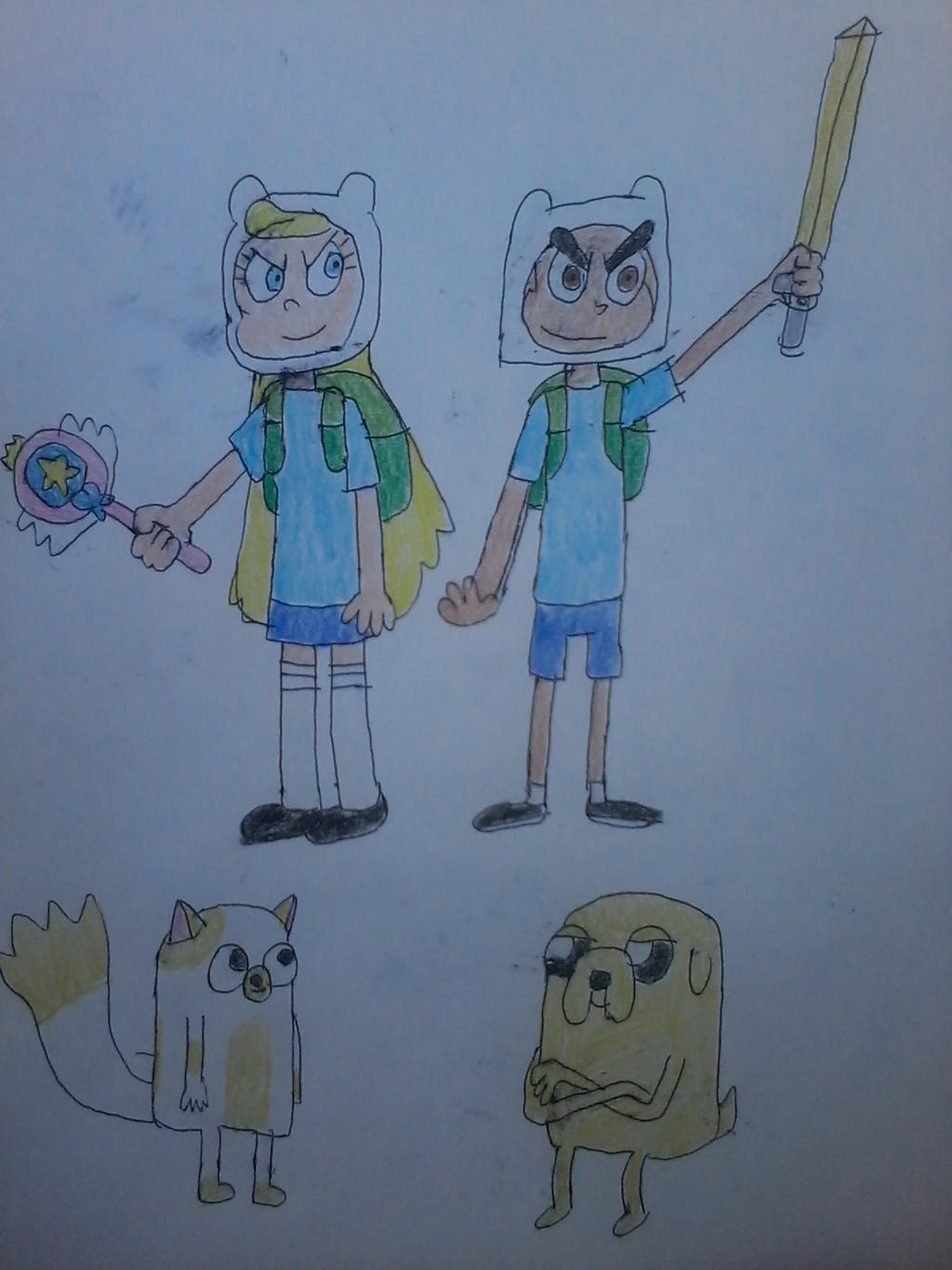 Adventure Time with Star/Cake and Marco/Jake!