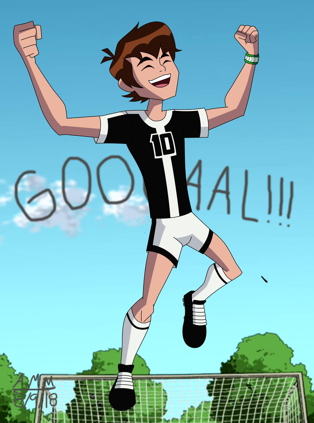 Ben Tennyson presuming his goal! by AngeloCN on DeviantArt