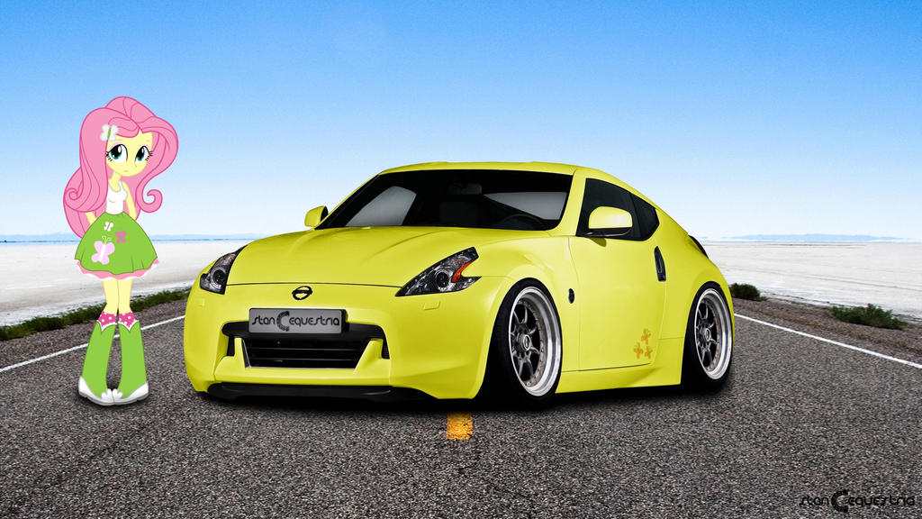 STANCEQUESTRIA - EQG Fluttershy Nissan 370Z