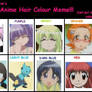 Anime Hair color meme