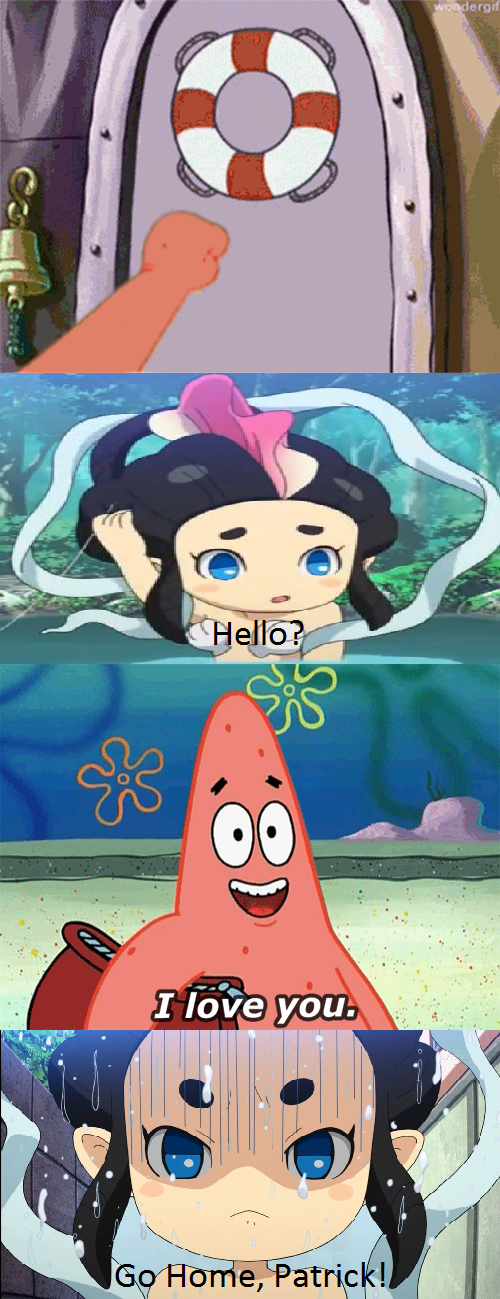 Patrick says 'I love You' to Mermaidyn