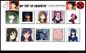 My Top 10 Favorite Cristina Vee Roles