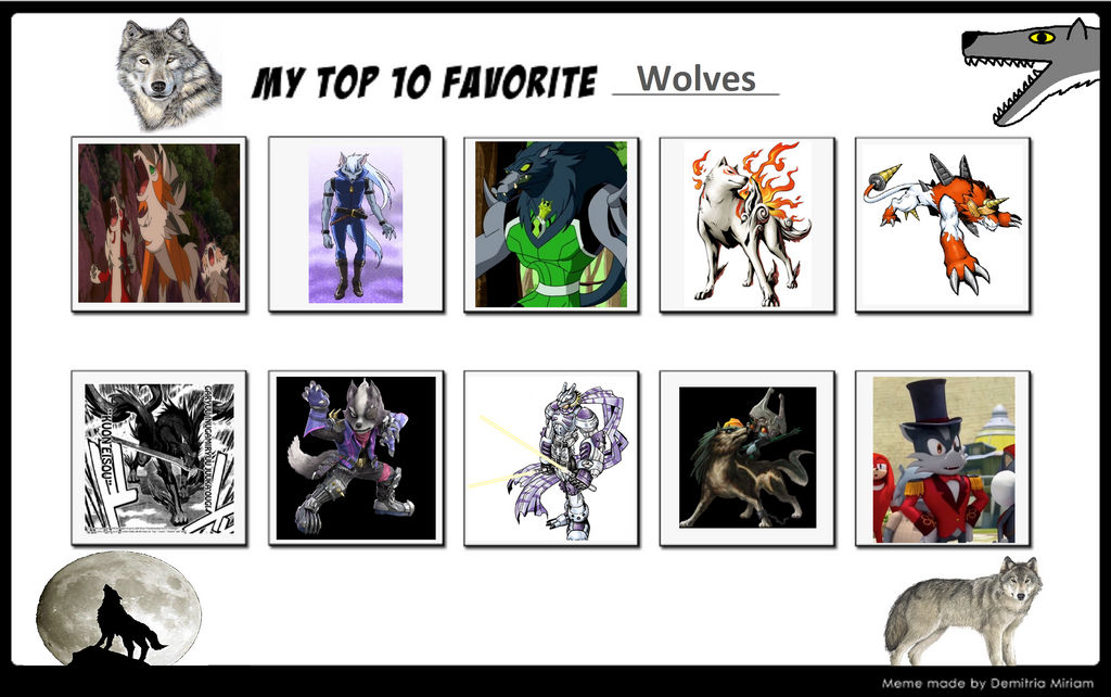 My Top 10 Favorite Animated Wolves by ajpokeman on DeviantArt