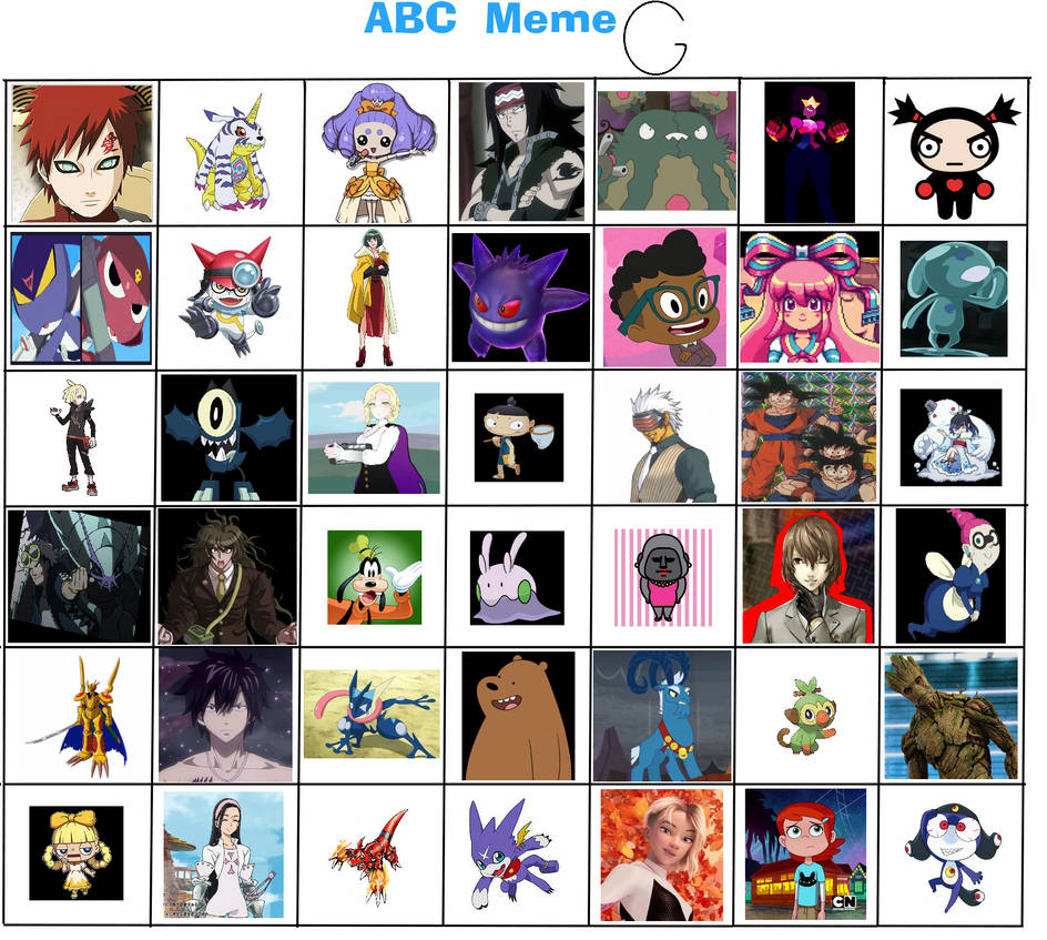 Favorite G Characters Extended Edition by ajpokeman on DeviantArt