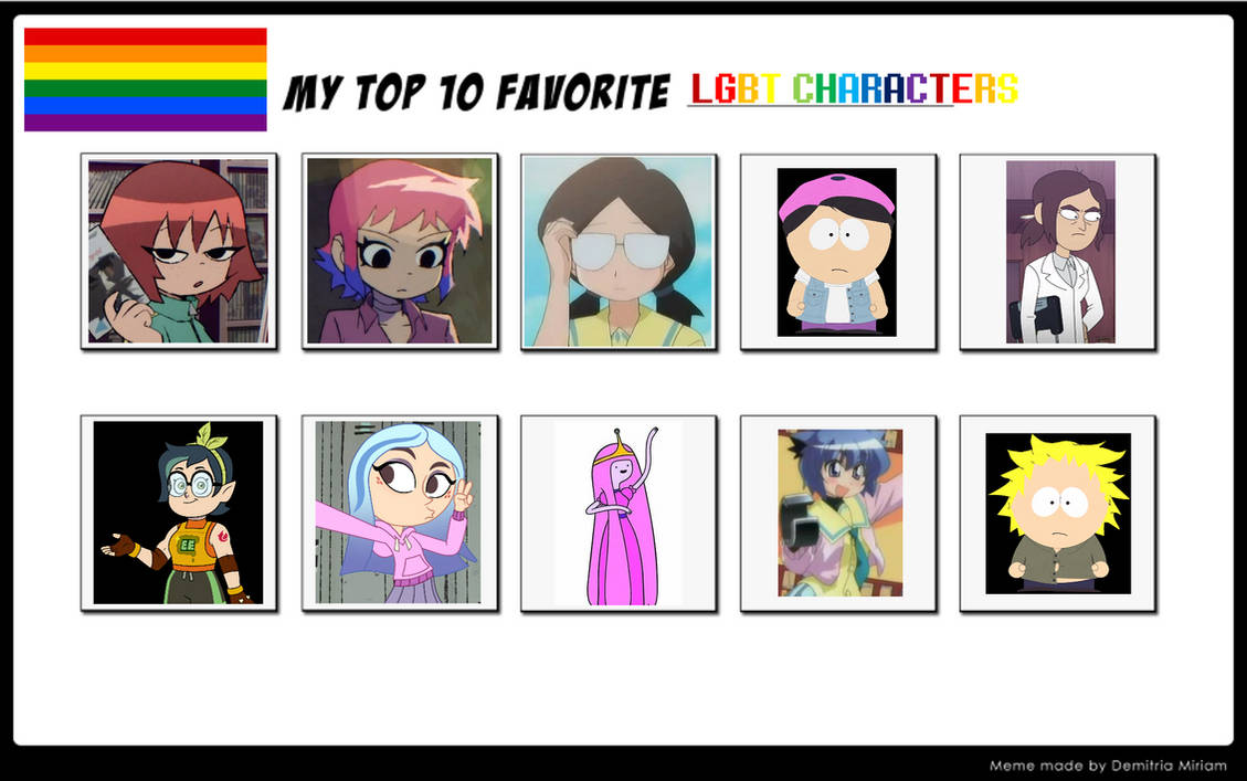 My Top 10 LGBTQ Characters by ajpokeman on DeviantArt