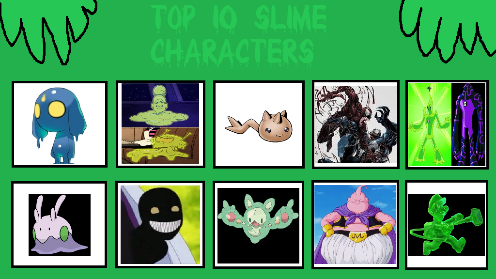Slime Characters Core My Top 10 Slime Characters by ajpokeman on DeviantArt