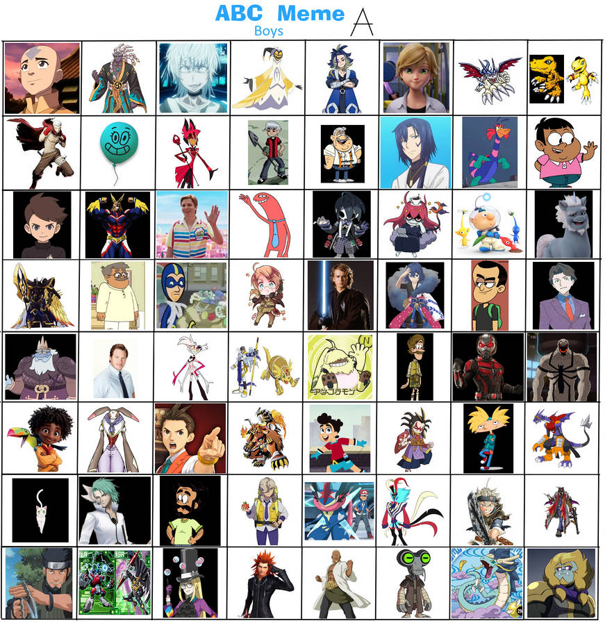 Abc Basic Meme Favorite A Boys and Girls (ABC Meme) by ajpokeman on DeviantArt