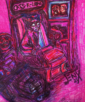 Kitty Drawing In Vibrant Colors