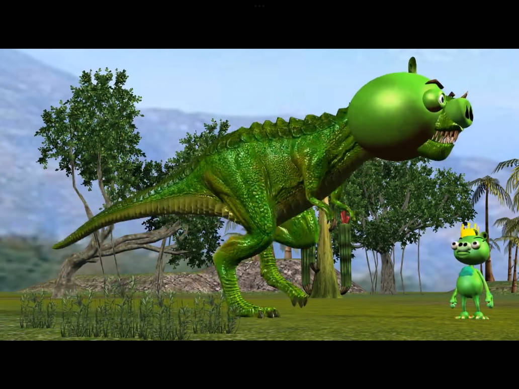 Pigsaurus Rex Angry birds pigsaurus rex by debusscher62 on DeviantArt