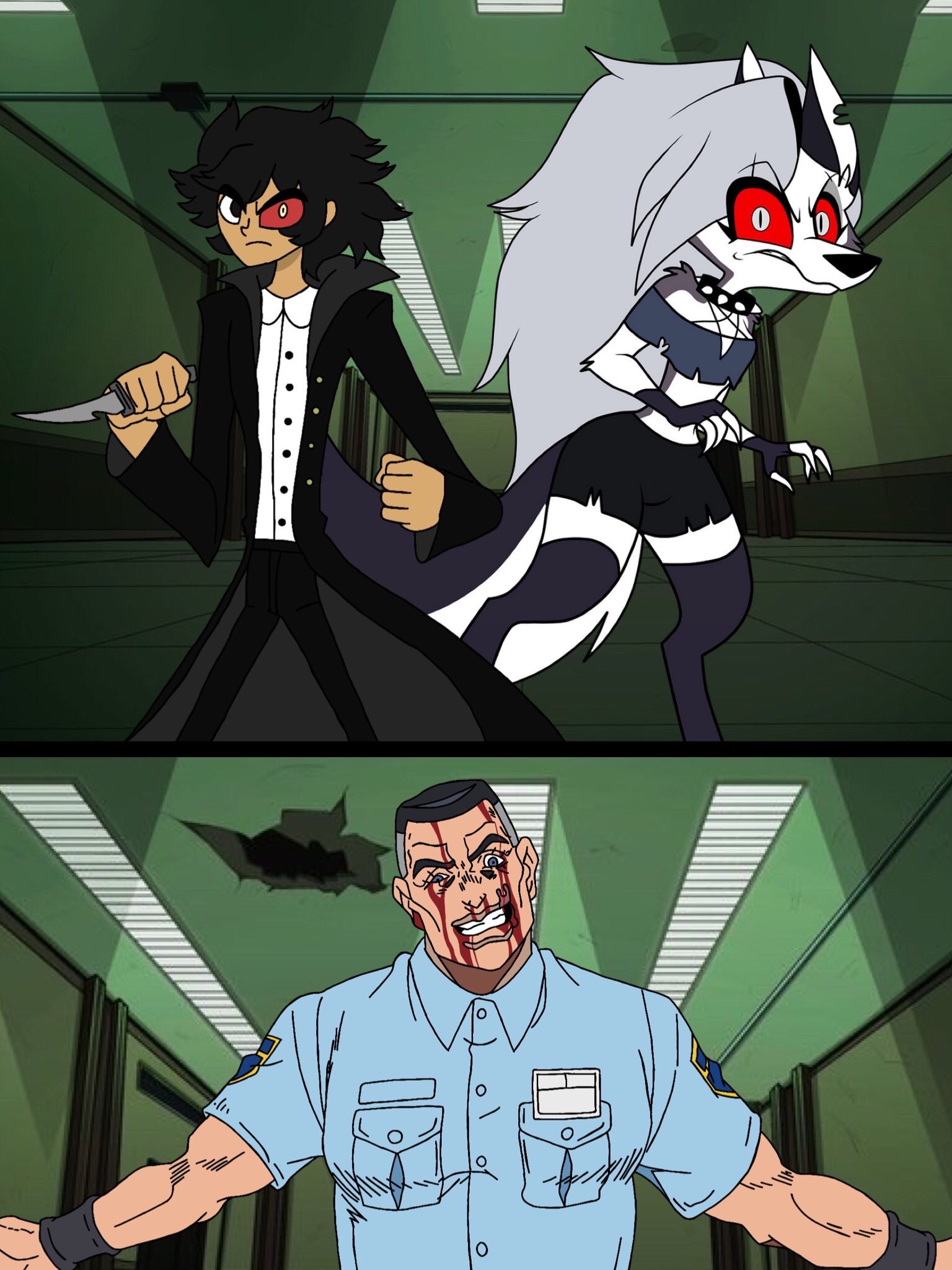 Zack and loona facing off viviano westwood by debusscher62 on DeviantArt