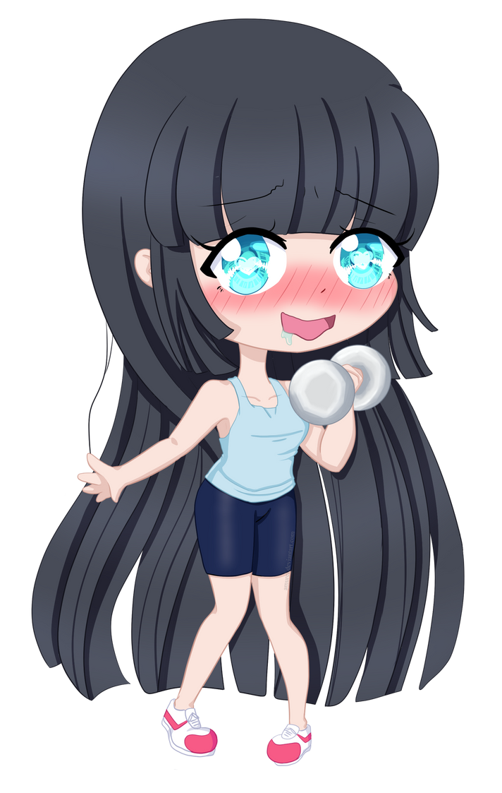Akemi Chibi Workout Muscles Alt. by Amurei on DeviantArt