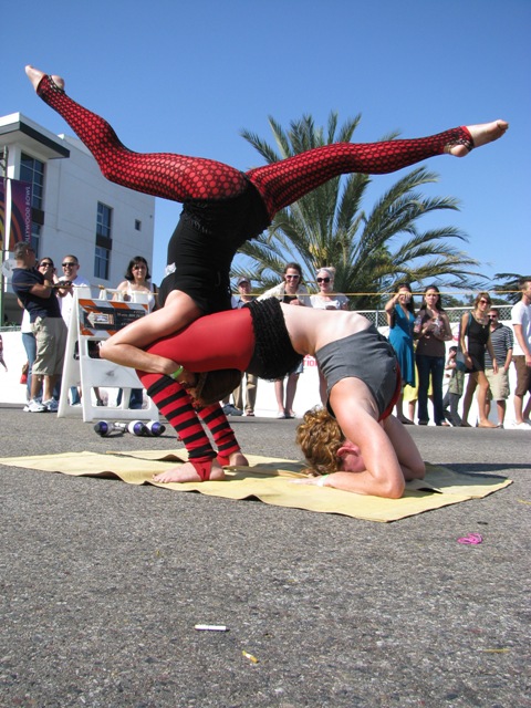 street fair hand balancing