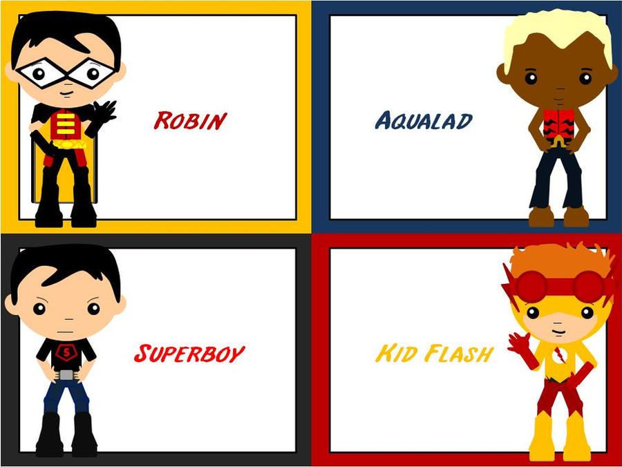Young Justice Boys - Chibi by ProtectorKorii