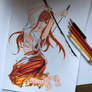 Erza Scarlet --- Fairy Tail Color Drawing