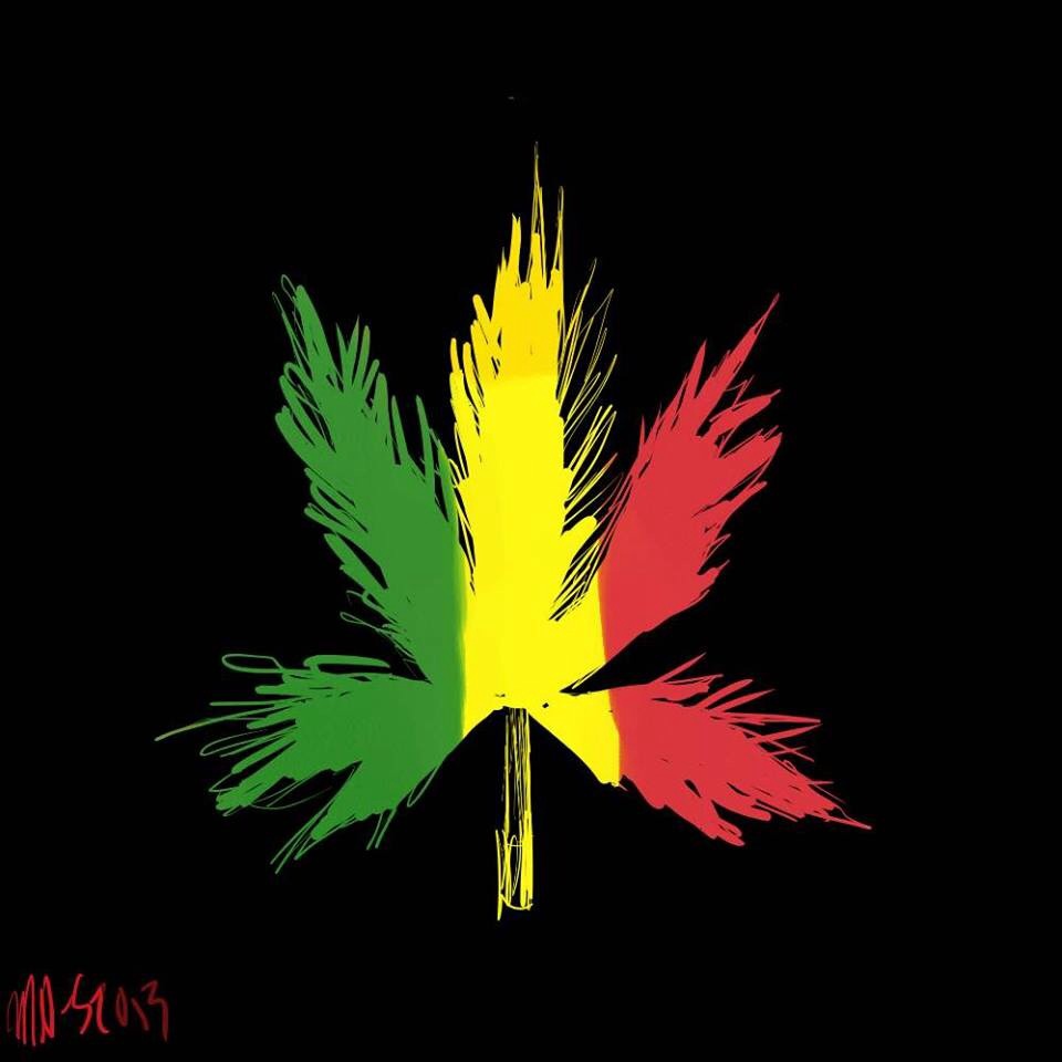 Bob Marley Pot Leaf By Deformitypagan On Deviantart