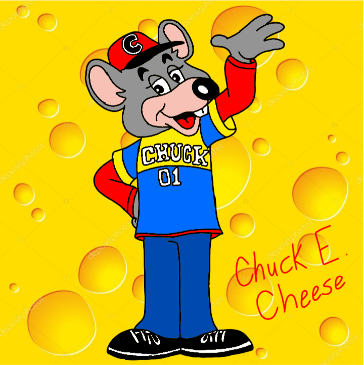 My Chuck E. Cheese Drawing (Cheese Background) by CoolTeon2000 on