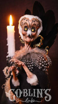 Owl goblin OOAK fantasy artdolls