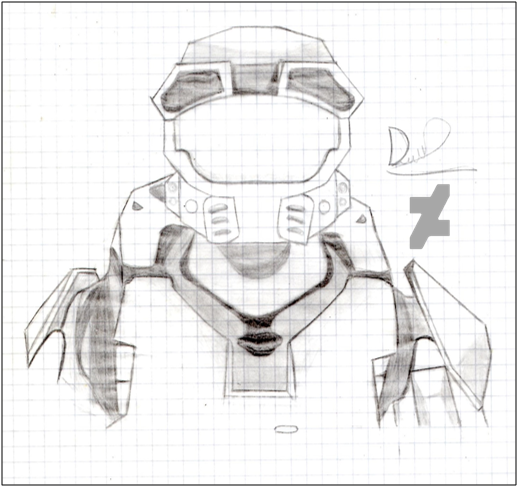 Dibujo Jefe Maestro (Halo: Combat Evolved) by DavidS110 on DeviantArt