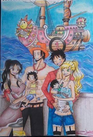 One Piece Drawing Portrait Of Family By Laefey On Deviantart One Piece Drawing Portrait Of Family By Laefey On Deviantart
