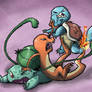 Fighting Kanto Starters