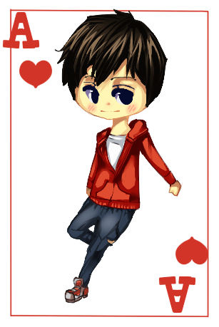 New ID/ Me as ace of hearts/ R from warm bodies