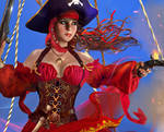 Angelique Pirate Princess - Detail by Odilone