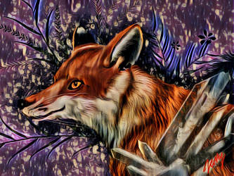 Fox in the crystal forest
