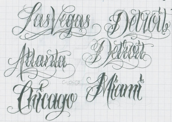 City Cursive Citys Lettering by 12KathyLees12 on DeviantArt