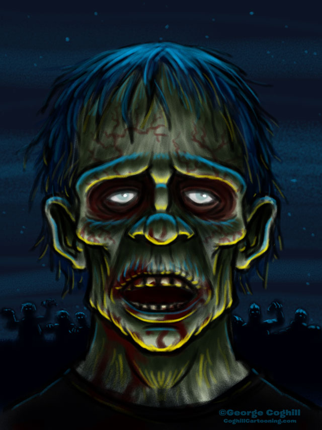 Zombie Cartoon Character Sketch by gcoghill on DeviantArt