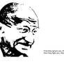 Mahatma Gandhi Silhouette 2