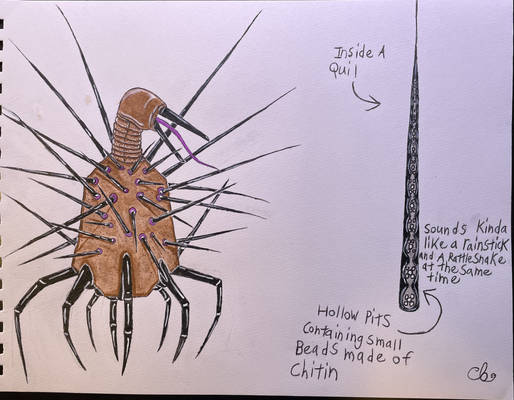 Beaked Insectoid Alien Creature