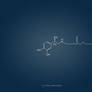 Adrenaline Heartbeat Denim Wallpaper in Blue