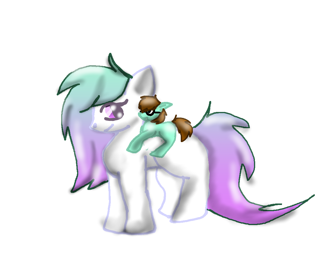 rusty the mighty and minty her horse XD