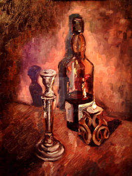 Still life with candle