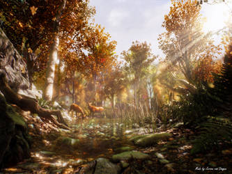 3D Autumn forest (Unreal Engine 4)