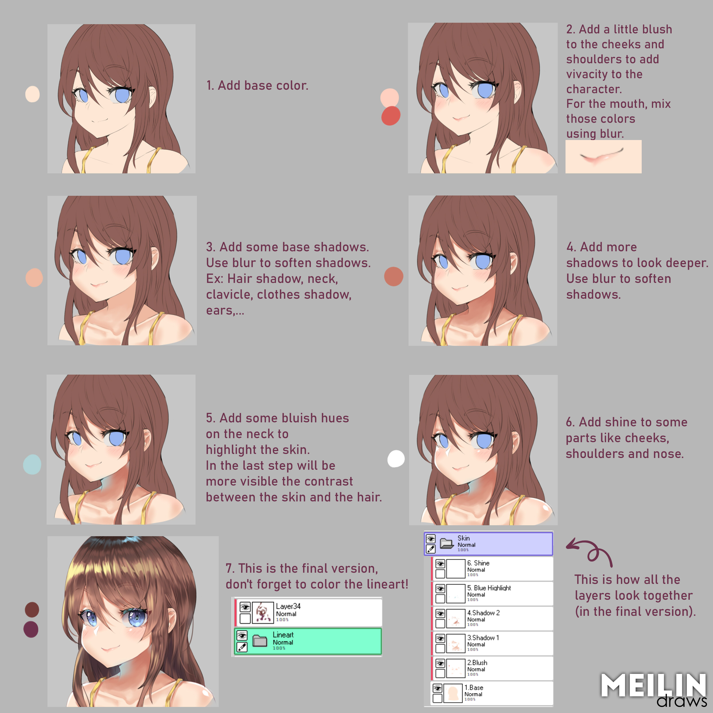 Coloring - Skin on All-Tutorials - DeviantArt