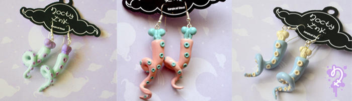 Tentacle earrings