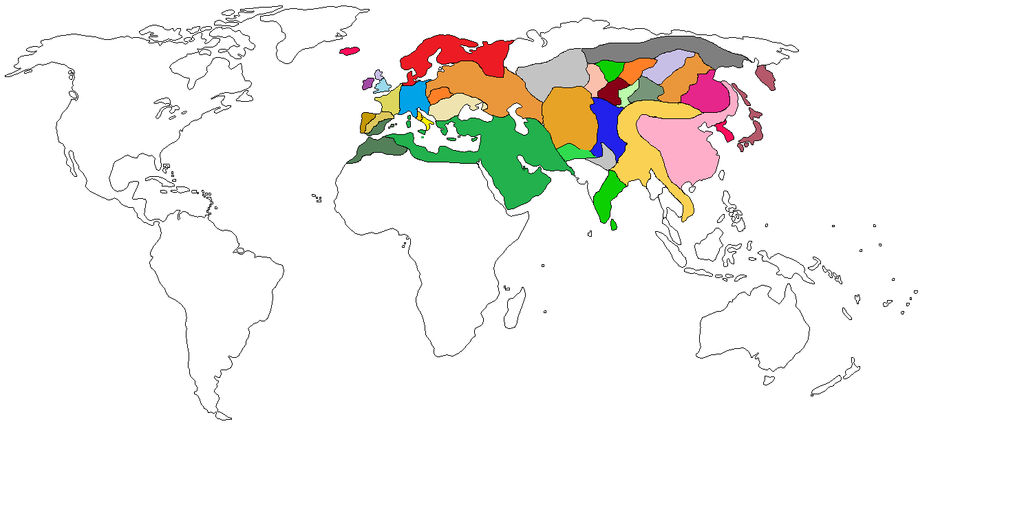 World map around 1480