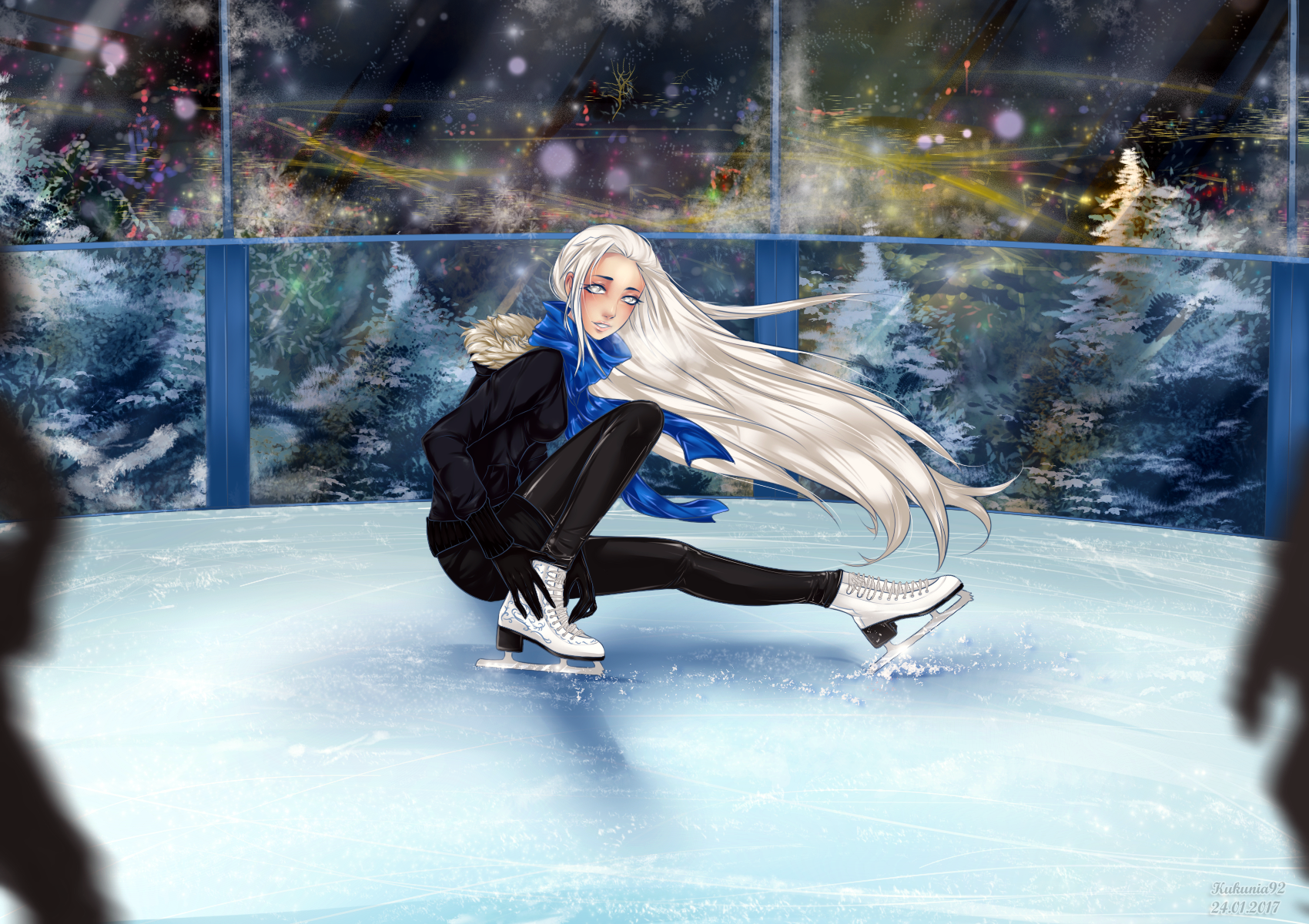 Ice skating