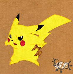 Cardboard Pikachu