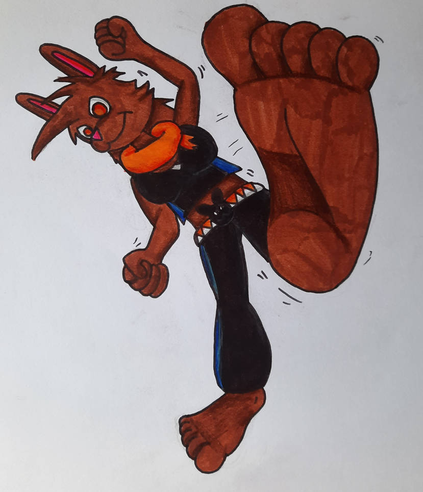 Blonde Rabbit Kick Bunny kick by SkonczonyIdiota on DeviantArt