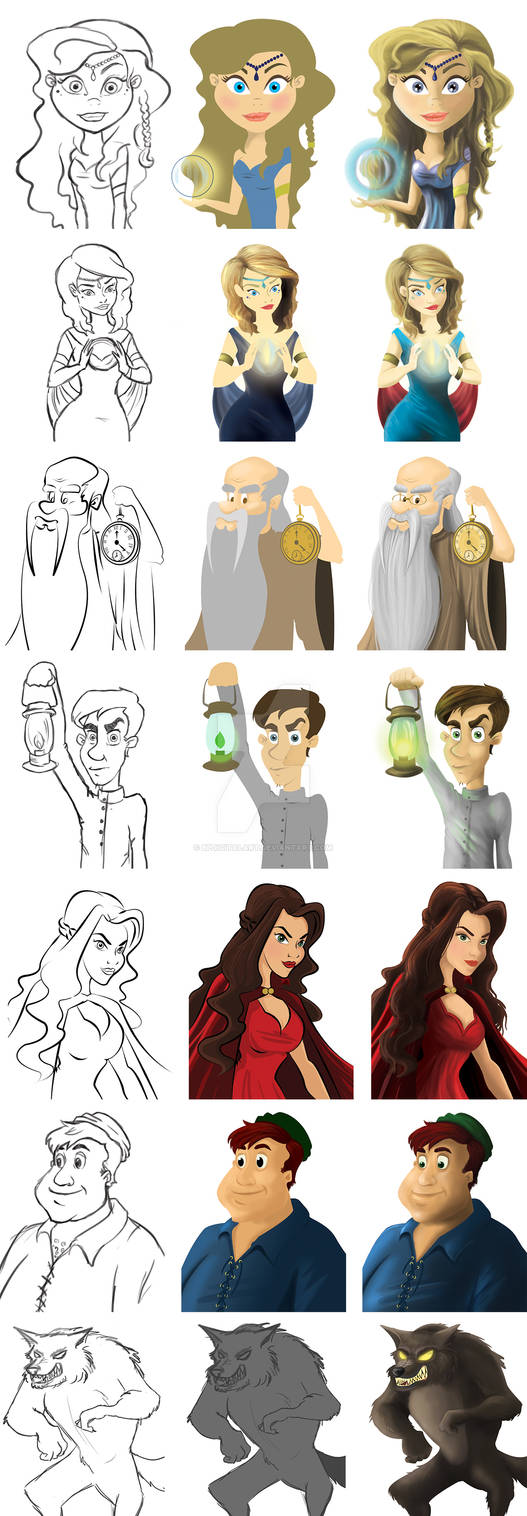 Character Designs by BPDigitalArt on DeviantArt