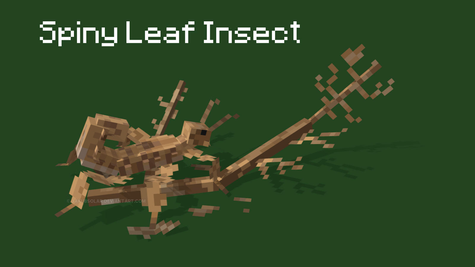 Block Bench Spider Blockbench Spiny Leaf Insect by JakubSolar on DeviantArt