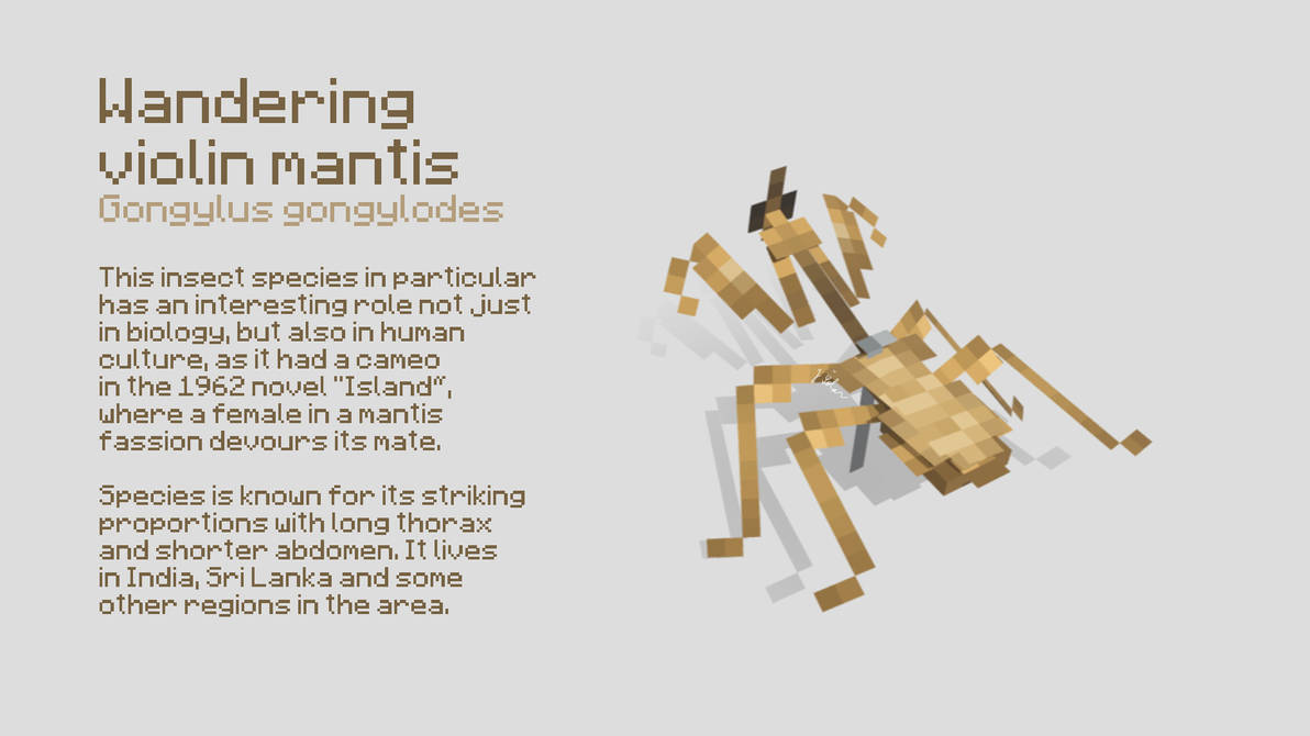 Blockbench Wandering Violin Mantis by JakubSolar on DeviantArt