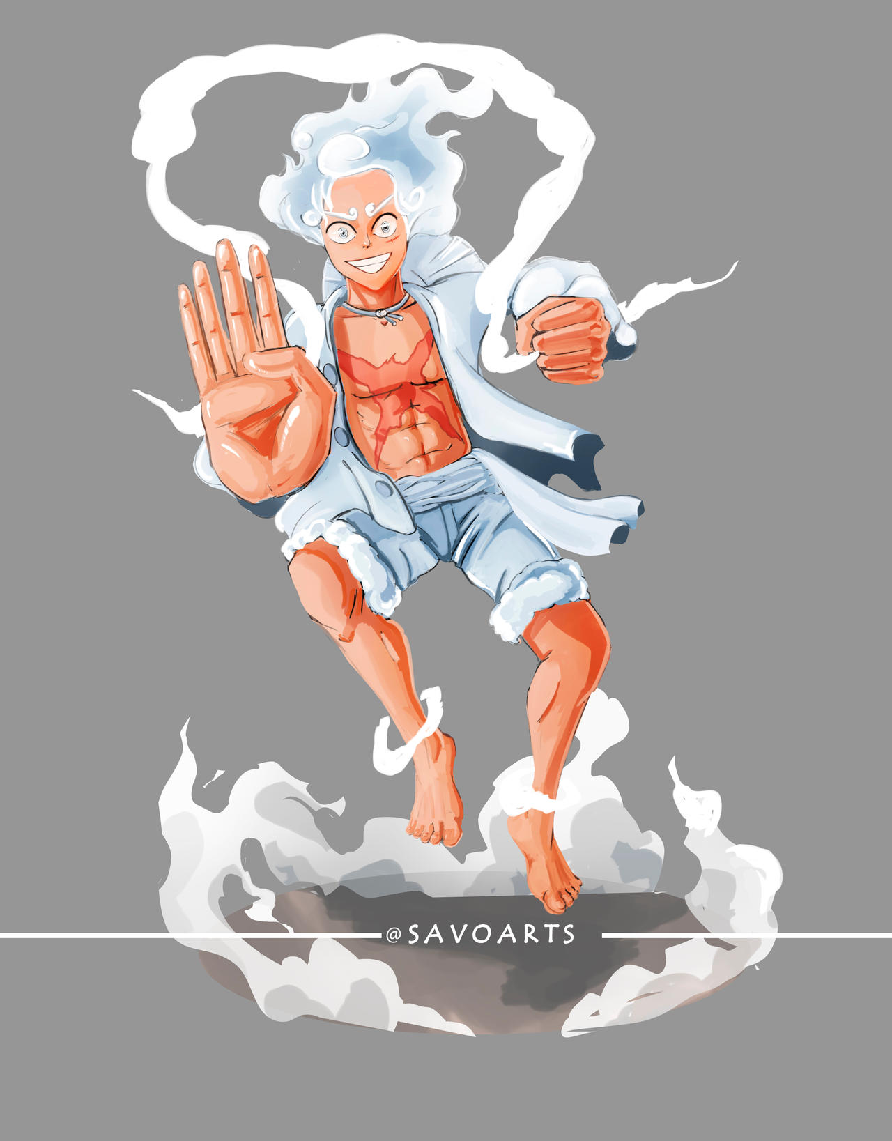 Luffy Gear 5 by SavoArts on DeviantArt