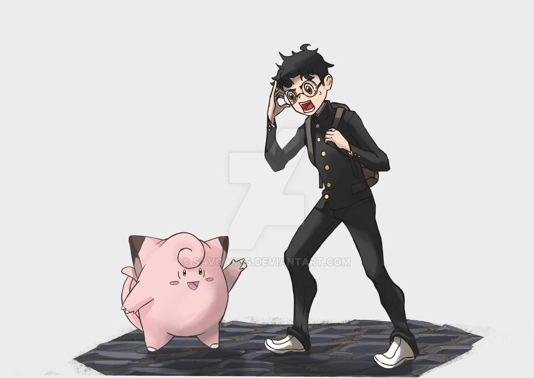 Pokemon X Dandadan - Okarun by SavoArts on DeviantArt