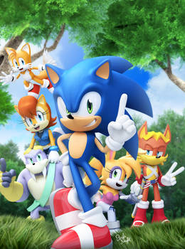 Original - Sonic Super Digest 6 Cover