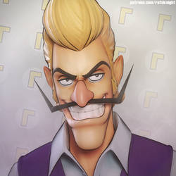 Handsome Waluigi