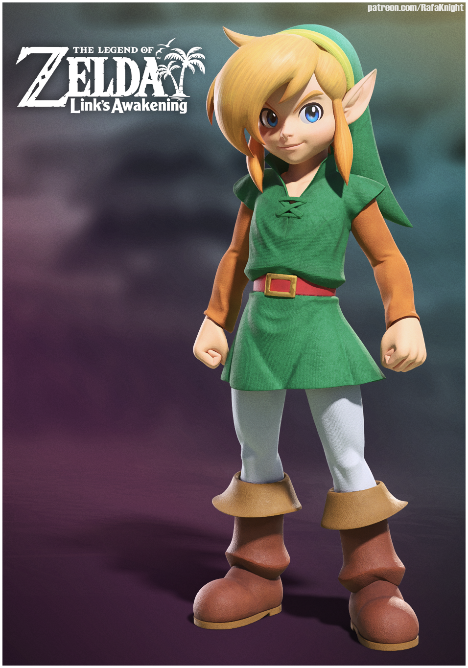 Link ( The Legend of Zelda ) Render V2 by RayLuisHDX2 on DeviantArt